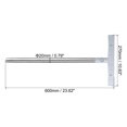 thumbnail image 2 of Unique Bargains 24' x 11' Handheld Sign Stand Sign Stands for Display Sign Holder Stand Holder Stainless Steel Square 2 Pack, 2 of 5