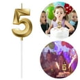 thumbnail image 6 of 2025 NEW Pedty Birthday Number Candle 3D Shape Birthday Candle Decoration Birthday Cake Candle Tyrant Gold 1Pc Number 5, Party Card Insertion, Party Toppers, 1ÃNumber Candle, 6 of 8