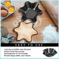 thumbnail image 4 of Giunmcul Flower-Shaped Nonstick Carbon Steel Baking Bowl Pan Decorative Bread and Pastry Mold 1pc, 4 of 7