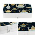 thumbnail image 4 of Arabic Teapot PU Leather Necklace Holder with Removable Compartment, Portable Decorative Box Jewelry Boxes Necklace Organizer, 4 of 6