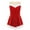 Red, variant on TiaoBug Kids Girls Christmas Ballet Dance Leotard Figure Ice Skating Dress Velvet Santa Claus Costume Red 10