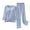 Blue, variant on Seductiva Clothing Sales Women's Pajama Set Women's Petite Pajama Set Petite Length Tunic Top Wide Leg Pants