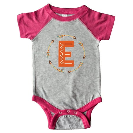 

Inktastic Monogram E Alphabet Letter Tribal Arrow Gift Baby Boy or Baby Girl Bodysuit