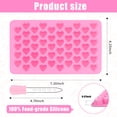 thumbnail image 7 of Heart Shaped Cake Pan Silicone Heart Mold for Making 56-Cavity Valentine Molds for Chocolate Jelly-Brown 4 Packs, 7 of 7