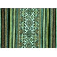 thumbnail image 1 of Ahgly Company Machine Washable Indoor Rectangle Abstract Turquoise Blue Modern Area Rugs, 5' x 8', 1 of 4