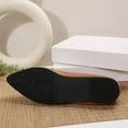 thumbnail image 6 of Women's Textured Leather Loafers, Wide Width Casual Slip-On Flats for Women, Soft Sole Comfort Walking Shoes, Breathable Daily Dress Shoes, 6 of 10