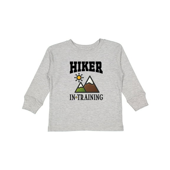 Inktastic Future Hiker in Training Boys or Girls Long Sleeve Toddler T-Shirt
