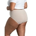 thumbnail image 5 of Fit for Me by Fruit of the Loom Women's Plus Size Breathable Cotton Brief Underwear, 10-Pack, 5 of 8