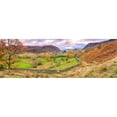 thumbnail image 3 of Frank, Assaf 24x11 Black Modern Framed Museum Art Print Titled - Panorama of lake district, 3 of 5