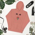 thumbnail image 2 of Rainbow Tongue Unisex Hoodie (Dusty Rose, 2XL), 2 of 2