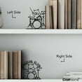 thumbnail image 4 of Craftnamesign Custom Cat Plays Drum Book Stoppers, Cat Drum Metal Bookends For Office Decor, 4 of 4