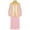 Pink, variant on TiaoBug Boys Muslim Thobe Girls Gold Trim Loose Choir Robe Kaftan Middle East Festival Party Church Gown Red 8
