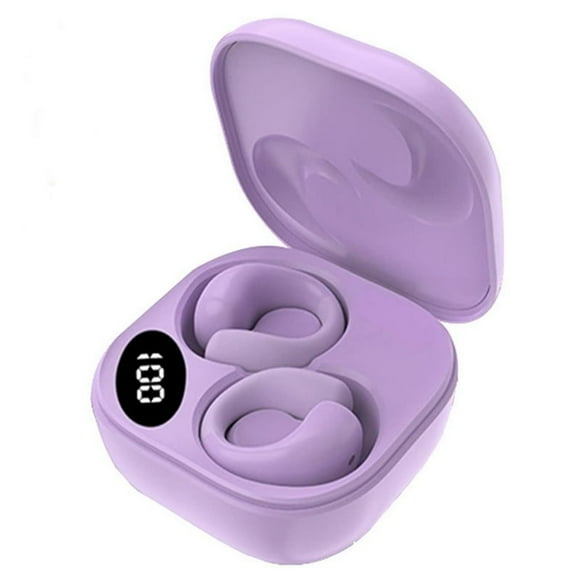 TTFDC Ear Clip Headset C9 Border New Private Model Soft Silicone LED Digital Display Long Continuous Flight High Appearance Kids Wireless Earbuds for Small Ears P990ws 2xl Headphones Back Audio First