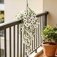 thumbnail image 3 of Artificial Petunia Hanging Vines Fake Silk Flowers for Outdoor Wall Porch Balcony, 3 of 7