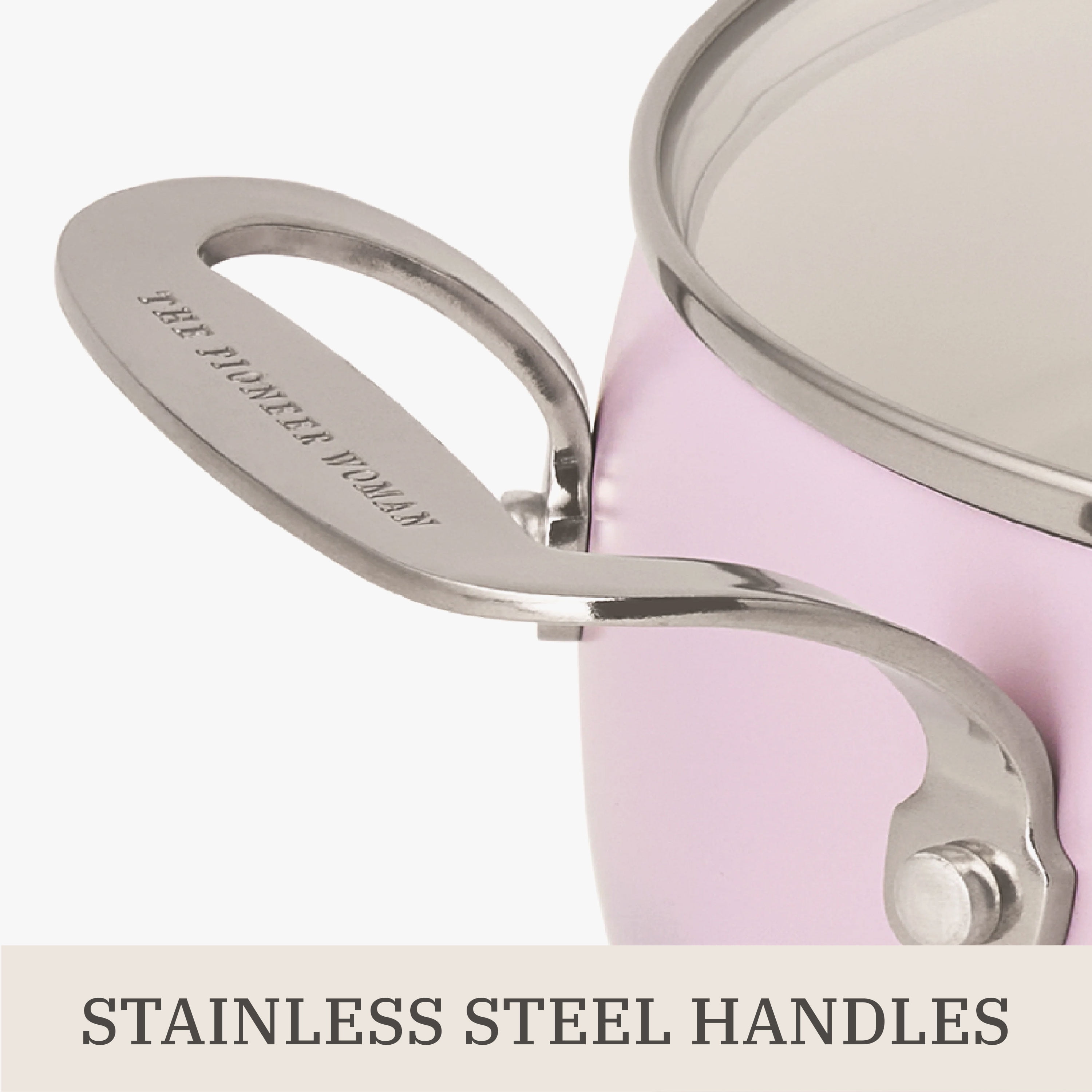 The Pioneer Woman Harlow 15-Piece Ceramic Non-Stick Aluminum Cookware Set, Iris