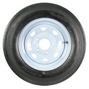eCustomrim Trailer Tire On Rim 5.30-12 530-12 5.30 x 12 12" Load Range C Tire 5 Lug White
