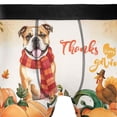 thumbnail image 4 of Happy Thanksgiving Bulldog with Turkey Pumpkins Autumn Vibes All Over Print Boxer Briefs Underwear for Men Dad Dog Lover Gifts Idea - 12018, 4 of 6