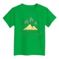 thumbnail image 4 of Kids Girls T Shirts Green Printed Toddler Girl Short Sleeve Shirt Oversized Toddler Girls Summer Outfits Little Girls Clothes 6-7 Years, 4 of 4