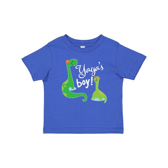 Inktastic Yaya Boy Grandson Dinosaur Boys Baby T-Shirt