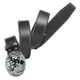 thumbnail image 4 of Hombres PU cuero cinturón correa espera cinturones pretina ajustable alce decorativo occidental Negro B Yuyangstore cinturones de cintura para hombres, 4 of 6