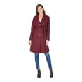 thumbnail image 4 of Haute Edition Women' Walker Wool Blend 3/4 Belted Long Jacket Winter Coat, 4 of 6