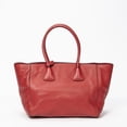 thumbnail image 5 of Pre-Owned Prada Red Front Pocket Double Handle Tote Shoulder bag Vitello Phenix Leather, 5 of 10