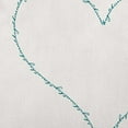 thumbnail image 2 of 20"x20" Simply Daisy Hugs & Kisses Heart Poly Indoor/Outdoor Pillow, Teal Qty 1, 2 of 5