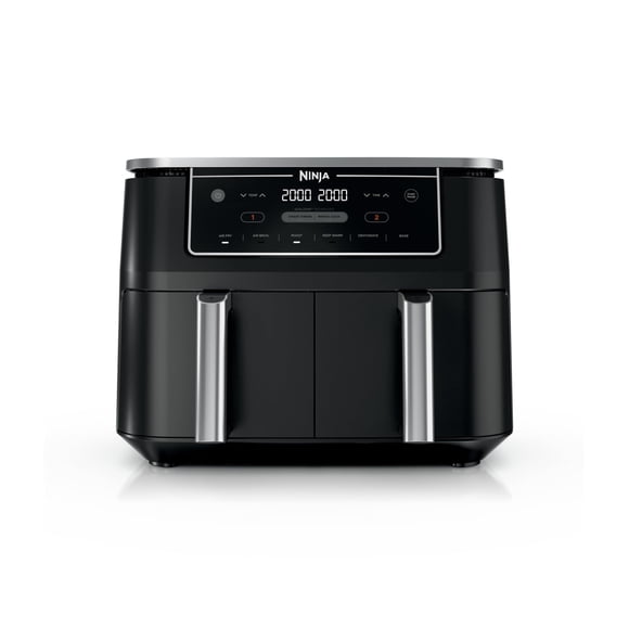 Ninja Air Fryer, Roast, Bake, Air Fry, Crisps, Broil, Reheats, Keep Warm, 10-in-1, Fries, Frozen Food, Veggies, and Meat, Quick Meals, Healthy Meals, Less Oil, 10 QT, Black, DZ302​
