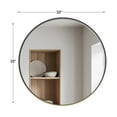 thumbnail image 3 of CONCETTA 30" Round Wall Mirror - Multi-Functional for Bathroom or Wall Hanging, Classic Black Frame, Gift for Mother's Day, 3 of 8