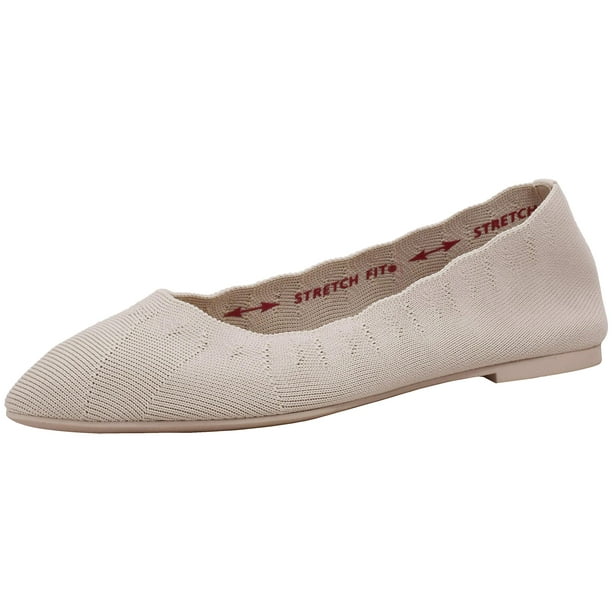 Bailarina Cleo Bewitch para Mujer Skechers Natural Talle 8.5 Ancho