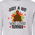 thumbnail image 4 of Inktastic Thanksgiving Funny Kids Turkey Long Sleeve Youth T-Shirt, 4 of 5