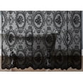 thumbnail image 4 of 84 Inch Black Gothic Vintage Shower Curtain with Matching Valance. SH Black 84, 4 of 5