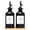 Black&Black Spout+Tray-11.8 fl oz, variant on Oil & Vinegar Dispensing Cruet Set White&Gold Spout+Tray 11.8 fl oz Kitchen Cooking Use