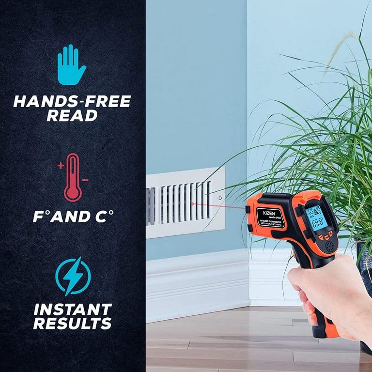 KIZEN Infrared Thermometer Gun (LaserPro LP300) - NOT for Humans 