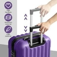 thumbnail image 6 of Zimtown 3 Piece Nested Spinner Suitcase Luggage Set With TSA Lock Purple, 6 of 12