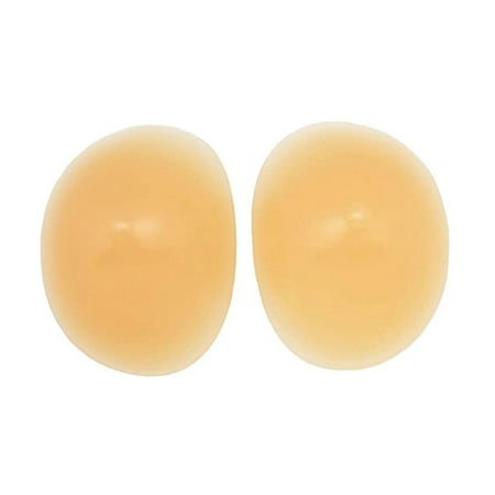 

Generic Fullness Breast Enhancer Silicone Reusable Women Bra Inserts 2 1/2 Cup Size (Nude W/ Nipple) Beige Medium