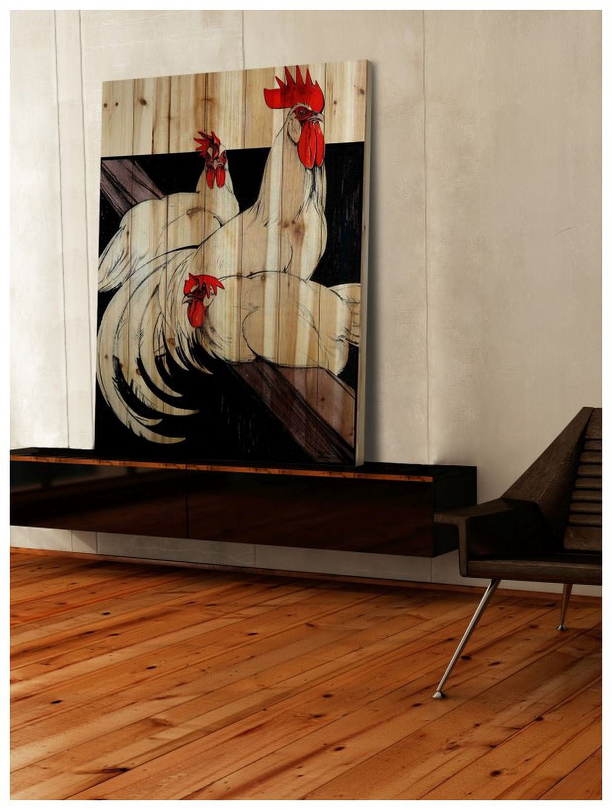 Marmont Hill Inc Marmont Hill - 'Journal Poultry 3' Painting Print on Natural Pine Wood