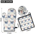 thumbnail image 6 of Anchor and Bulldog Dog Kitchen Oven Mitt and Pot Holder Sets 4 Pcs for Baking, Cooking and Grilling, Heat Resistant Up To 392 °F, 6 of 7