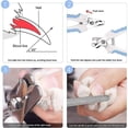 thumbnail image 5 of Cortauñas para perros y gatos, cortauñas para perros, con cierre de seguridad y lima de uñas, apto para gatos y perros (azul), 60g, 5 of 5