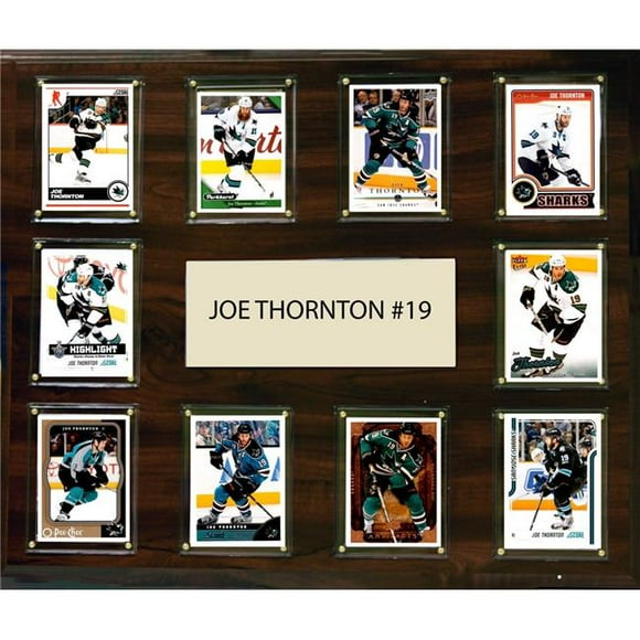 C&I Collectables 1518THORNTON 15 x 18 in. NHL Joe Thornton San Jose Sharks Player Plaque