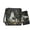 Black-Ghost Cat Floral, variant on Crow Rose Print Crossbody Hobo Bag Leather Satchel Purse with PU Wallet, Multi Pocket Shoulder Purse Zipper Messenger Purses with Adjustable Strap for Women, Black