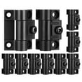 thumbnail image 1 of Shisuyan Small Hinge Torque Hinges Plastic Black 10Pcs 1.8x1.6x0.4In, 1 of 8