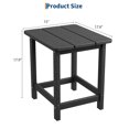 thumbnail image 2 of Soonbuy Outdoor HDPE Square Side Table,Adirondack Style Patio End Table for Pool, Beach,Weather Resistant & Easy Setup, 2 of 7