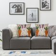 thumbnail image 3 of COMIO  Easter Bunny Carrot Pillow Cover Pink Rabbits Orange Carrots Decorations Throw Pillows Farmhouse Happy Easter Patio Cushion Case&nbsp;2pc, 3 of 6