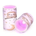 thumbnail image 2 of WOBOGO Size Combo Candle Flickering Flameless with Remote Control and Timer for Romantic Atmosphere Cute Cartoon Sloth Pattern with Moon and Stars, 2 of 7