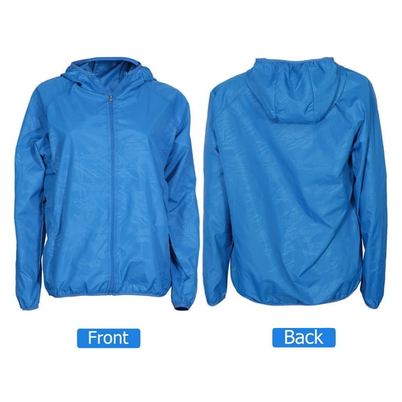 Worgeous Sun Clothing Breathable Sports Clothes Waterproof Coats Women Hoodie Woman Blue