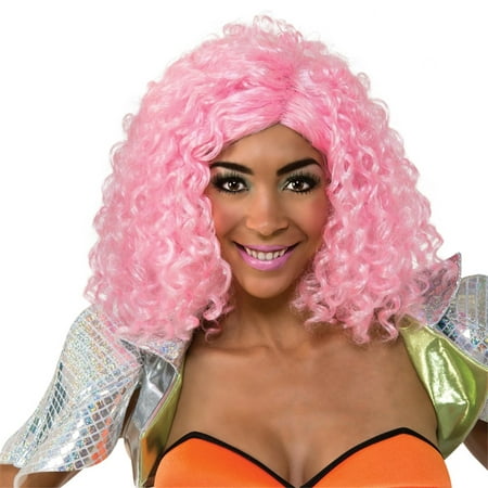 Nicki Minaj Pink Curly Wig - Walmart.com