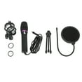 thumbnail image 2 of Wired Computer Mic, Cardioid Pickup 3.5mm Plug Podcast Microphone Driver Free Shock Absorbing Holder Tripod Stand  For Gaming, 2 of 8