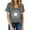 Gray, variant on WTXUE T-Shirts Short Sleeve, Crew Neck Shirts for Women T Shirts V-Neck for Women Lightweight Soft Summer Outf Tees Casual Tops for Women's Plus Gray L