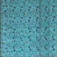 thumbnail image 1 of Ahgly Company Indoor Square Abstract Light Blue Modern Area Rugs, 8' Square, 1 of 4